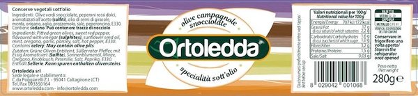 Ortoledda Olive Campagnole Snoc. 280G